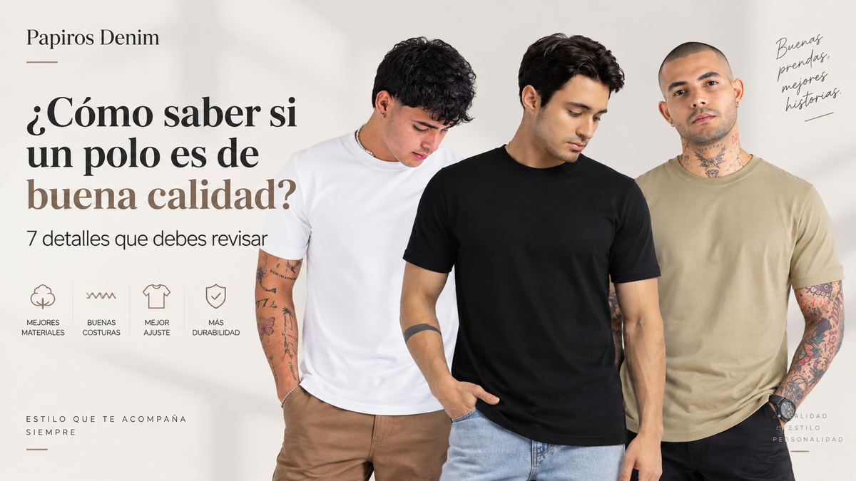 ¿Cómo saber si un polo es de buena calidad? 7 detalles que debes revisar