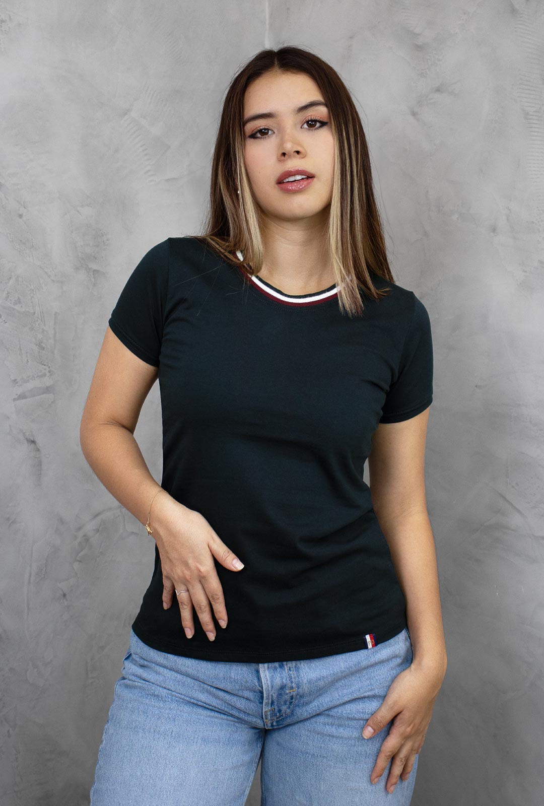 Polo Cuello Tejido Mujer