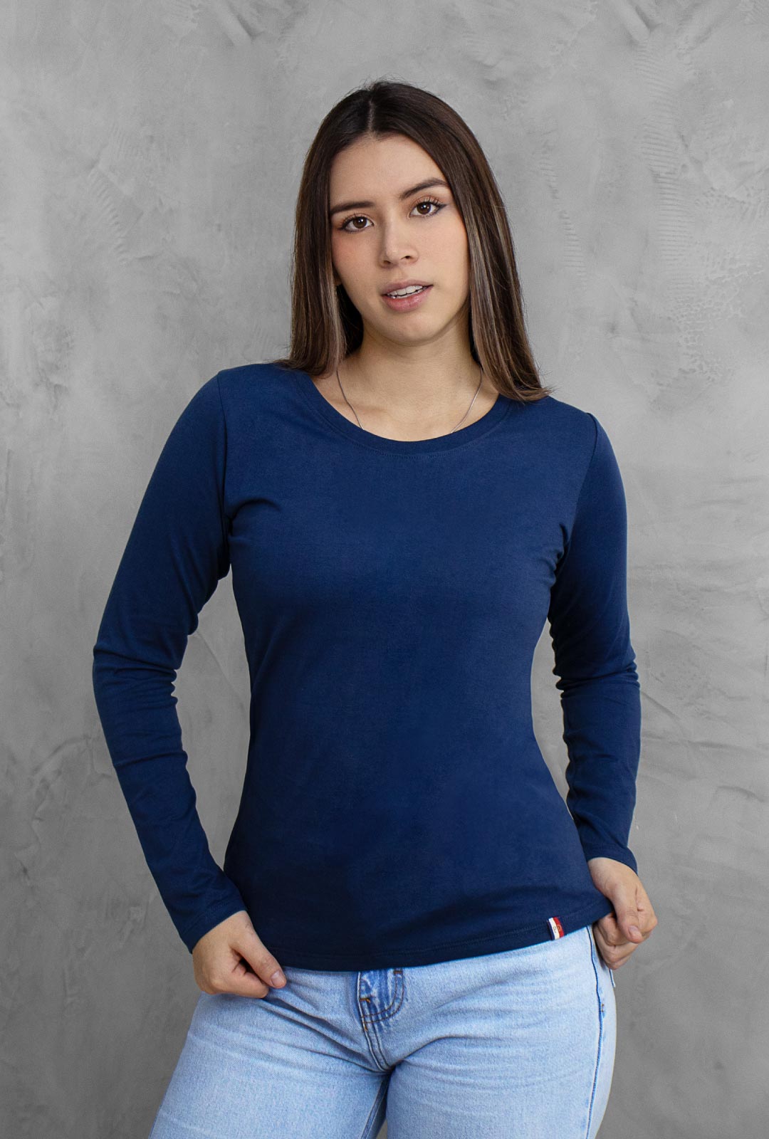 Polo Basico Manga Larga Mujer