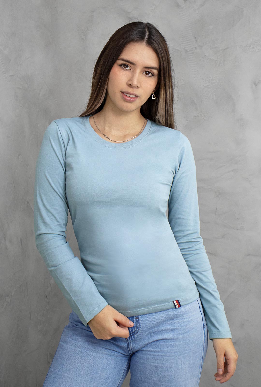 Polo Basico Manga Larga Mujer