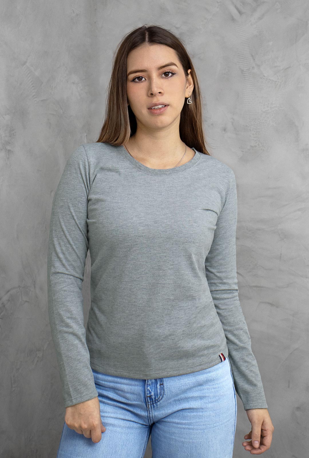 Polo Basico Manga Larga Mujer