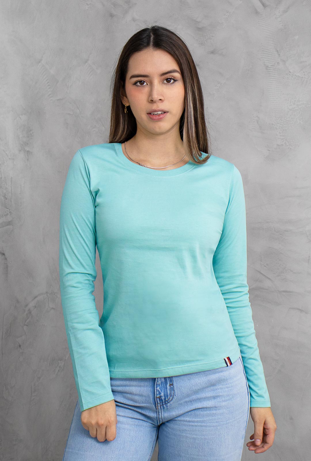 Polo Basico Manga Larga Mujer