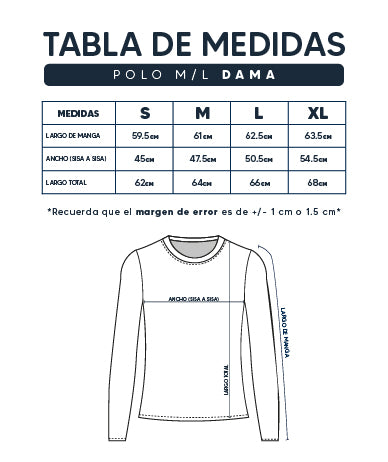 Guía de Tallas Básico ML MUJER