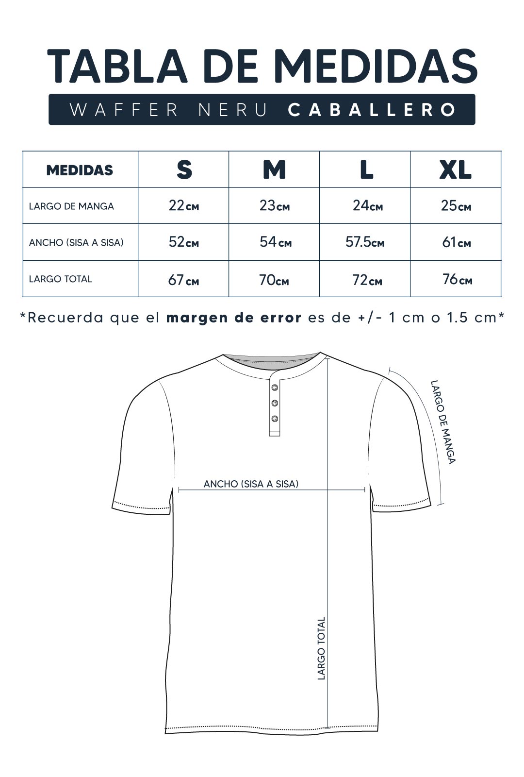 Guía de Tallas Waffer Neru