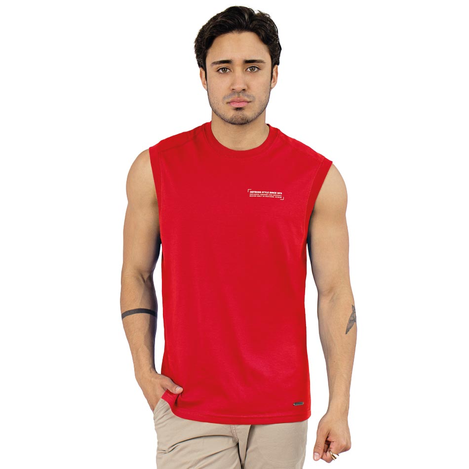 Polo para Hombre Manga Cero PD de Papiros Denim, diseño fresco y casual desde Gamarra, Lima.