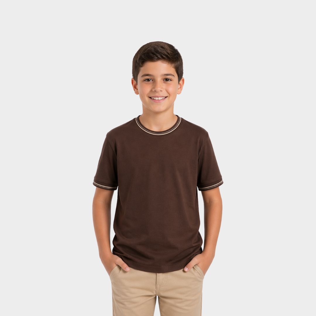 Polo para Niño en Algodón Waffle
