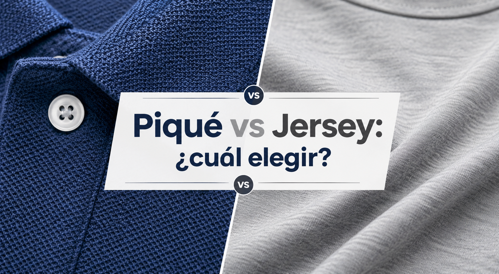 Polo piqué vs polo Jersey: diferencias y cuál elegir según el uso