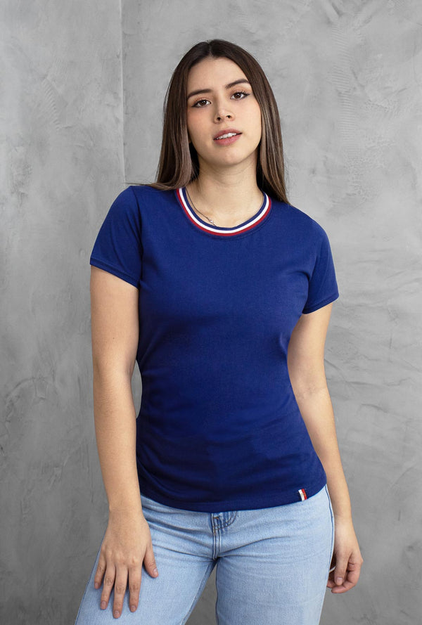 Polo Cuello Tejido Mujer