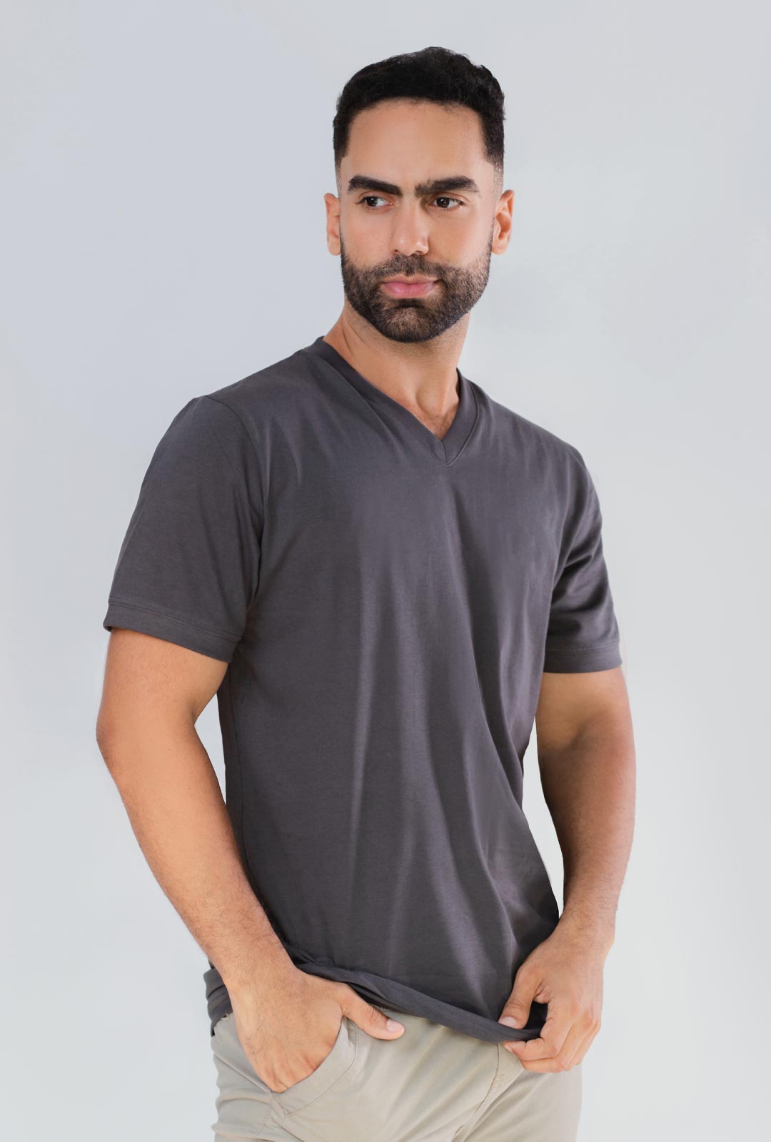 Polo para hombre - Básico Cuello V