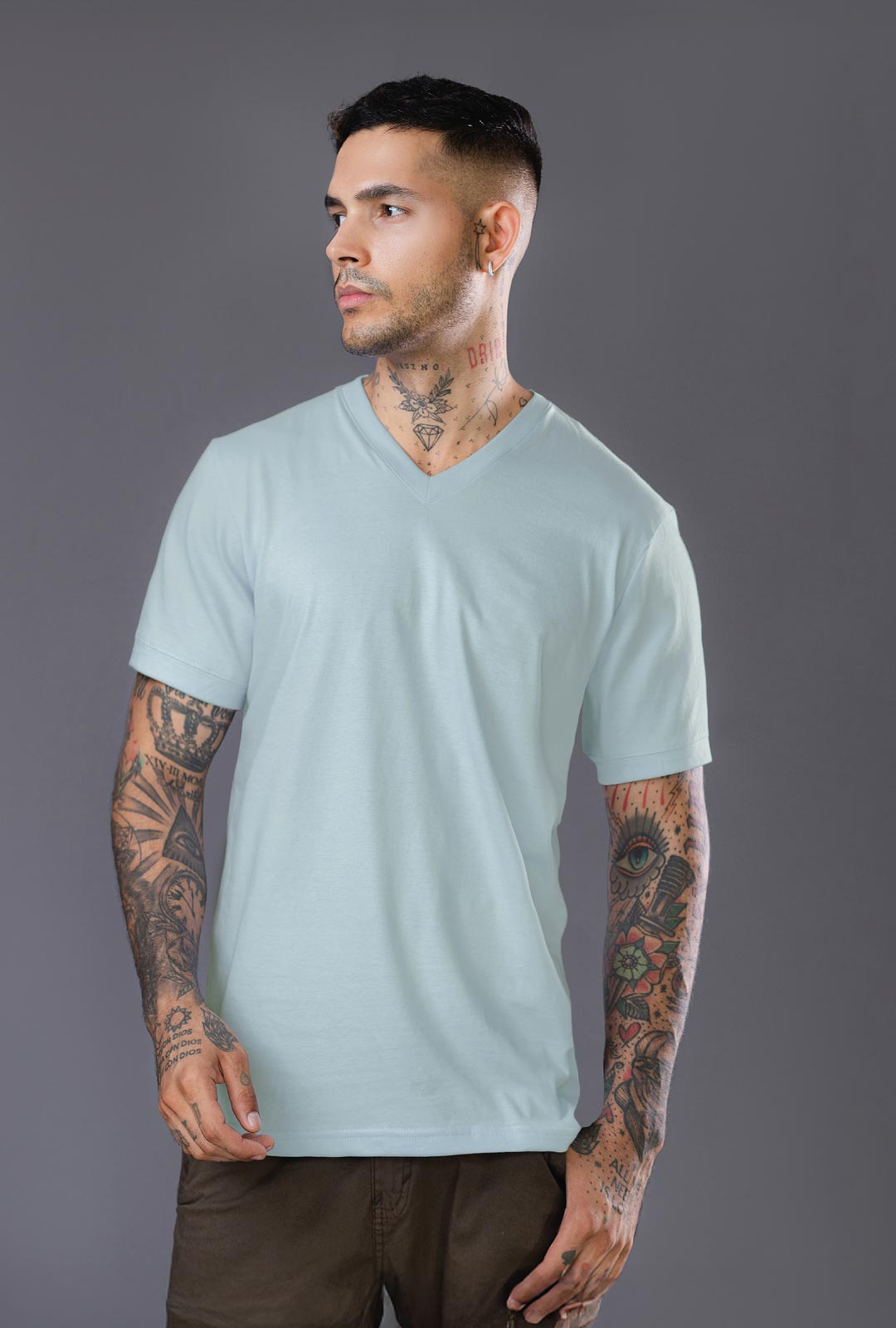 Polo para hombre - Básico Cuello V