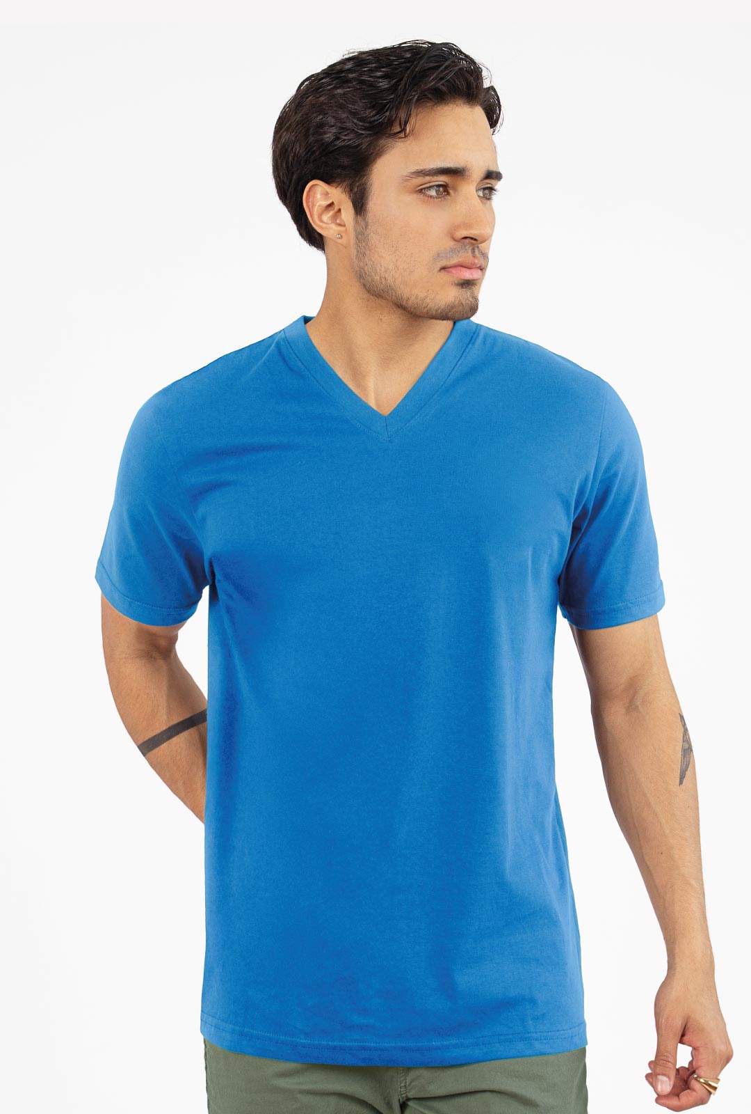 Polo para hombre - Básico Cuello V