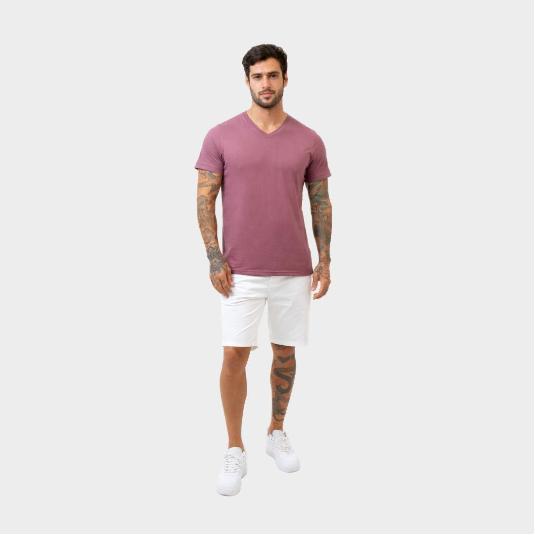 Polo para hombre - Básico Cuello V