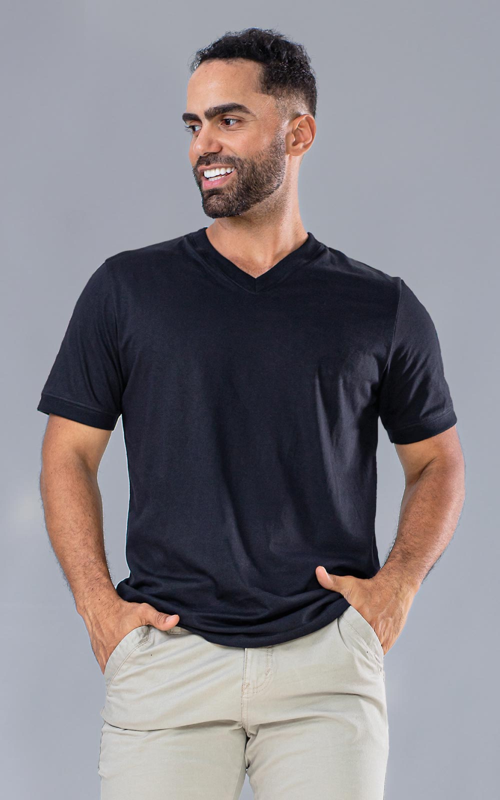 Polo para hombre - Básico Cuello V