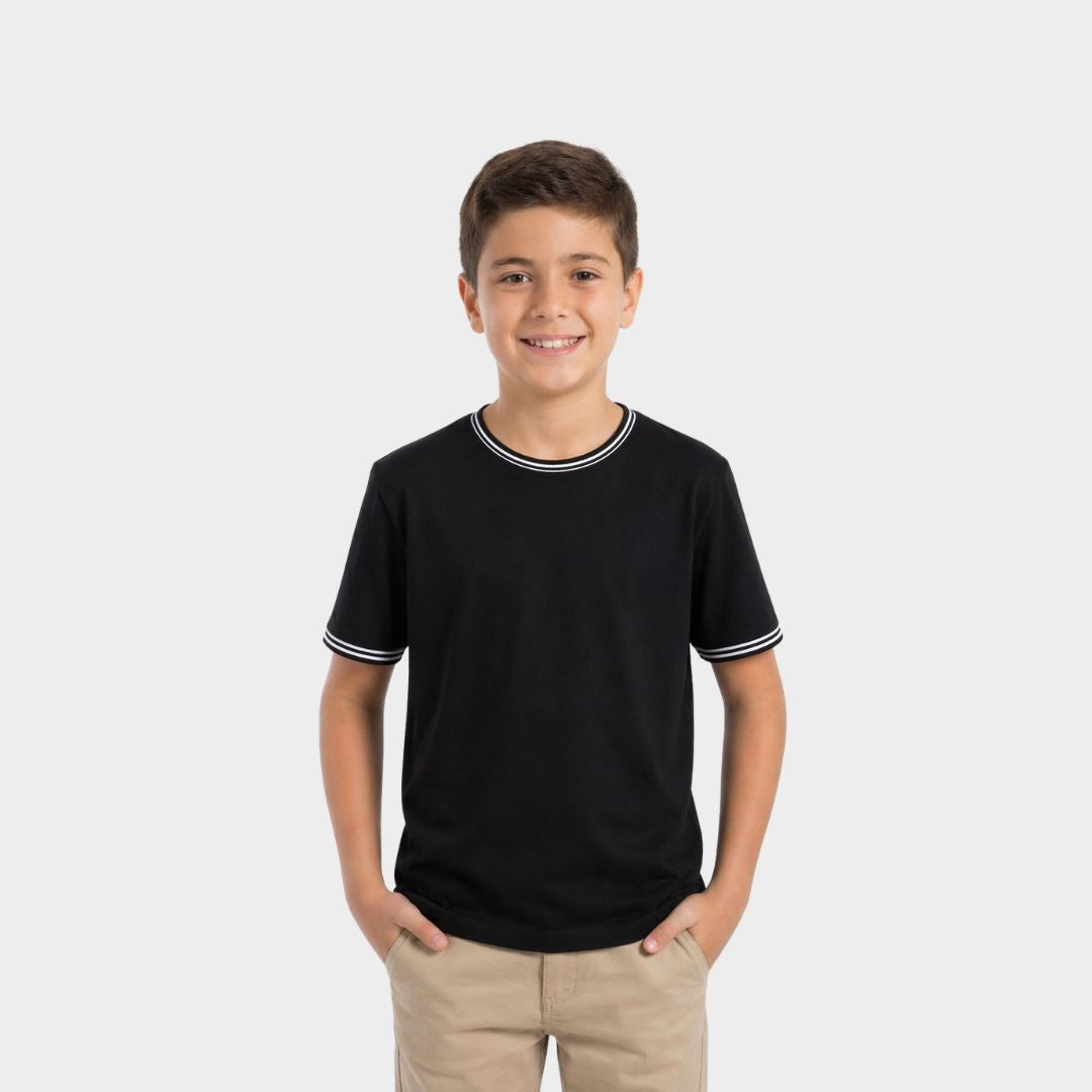 Polo para Niño en Algodón Waffle